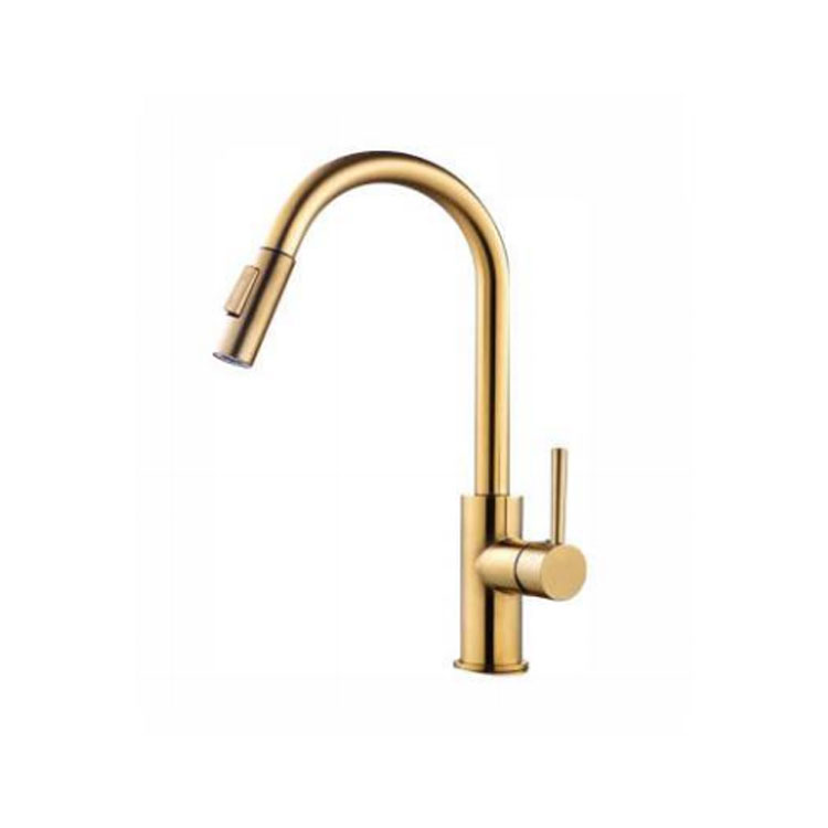 Robinet de cuisine doré